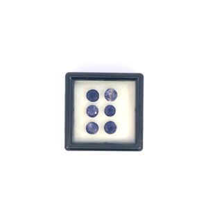 3.34ct Natural Iolite (Water Sapphire) – Set of 6 Round Cut Gemstones