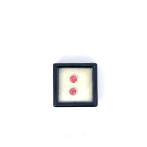 Pair of 1.04ct Round Pink Tourmalines – Vivid & Brilliant