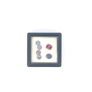 2.34ct Mixed-Cut Purple Tourmaline Collection – 6 Stones