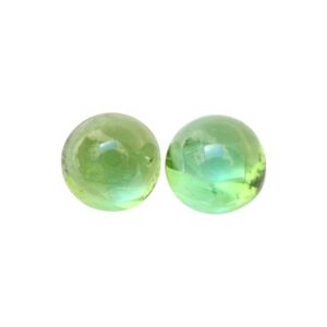 Light Green Tourmaline Cabochon Pair (5.64ct Total)