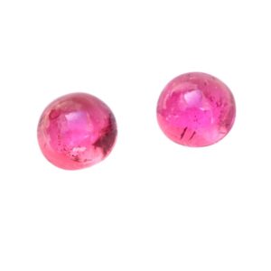 Light Pink Tourmaline Cabochon Pair (4.44ct Total)